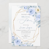 ArtsApp H2 Stofblauwe Rozen Bruidsdiner Kaart (Voorkant / Achterkant)