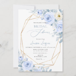 ArtsApp H2 Stofblauwe Rozen Bruidsdiner Kaart