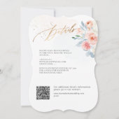 ArtsApp H2 Stoffig Blauw Blush Roze Botanisch Kaart (Achterkant)