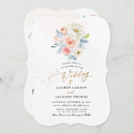 ArtsApp H2 Stoffig Blauw Blush Roze Botanisch Kaart