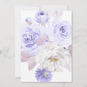 ArtsApp H2 Stoffig Paarse Rozen Vrijgezellenfeest Kaart (Achterkant)