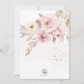 ArtsApp H2 Stoffig Roze Rozen Vrijgezellenfeest Kaart (Achterkant)