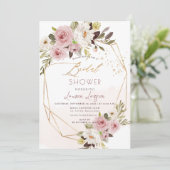 ArtsApp H2 Stoffig Roze Rozen Vrijgezellenfeest Kaart (Staand voorkant)