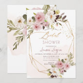 ArtsApp H2 Stoffig Roze Rozen Vrijgezellenfeest Kaart (Voorkant / Achterkant)