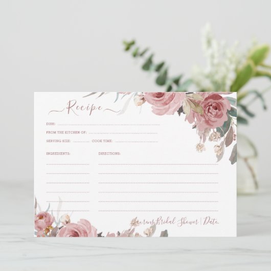 ArtsApp H2 Stoffig Roze Rozen Vrijgezellenfeest Re Kaart (Staand voorkant)