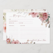 ArtsApp H2 Stoffig Roze Rozen Vrijgezellenfeest Re Kaart (Voorkant / Achterkant)