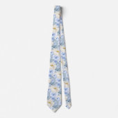ArtsApp H2 Stoffige Blauwe Rozen Bruiloft Stropdas (Voorkant)