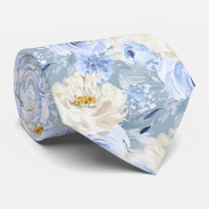 ArtsApp H2 Stoffige Blauwe Rozen Bruiloft Stropdas