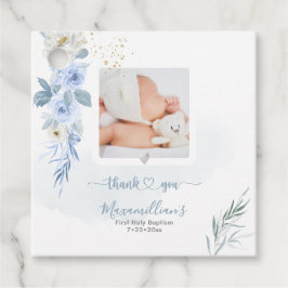 ArtsApp H2 Stoffige Blauwe Rozen Dank u Bedankjes Labels