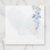 ArtsApp H2 Stoffige Blauwe Rozen Dank u Bedankjes Labels (Achterkant)