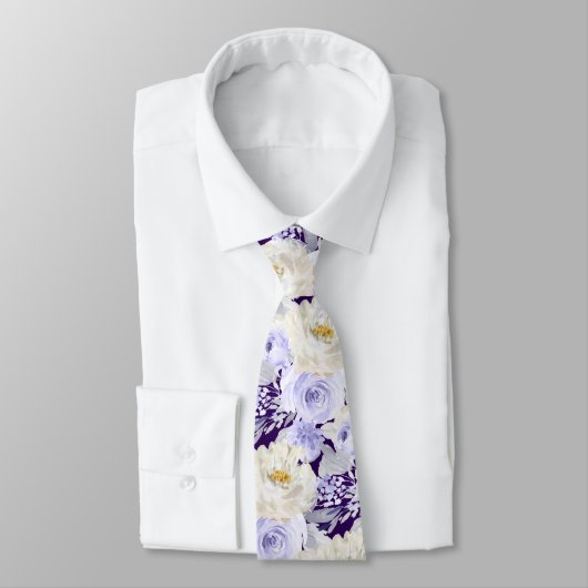ArtsApp H2 stoffige Paarse Rozen bruiloft Stropdas (Gebonden)