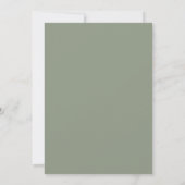ArtsApp Olive+Sage Calligraphy Bruiloftsborrel Kaart (Achterkant)