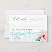 ArtsApp Paradijs Oever Nep Goud Calligrafie RSVP Kaartje (Achterkant)