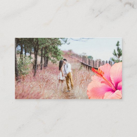 ArtsApp Paradise Shore QR Code Faux Gold RSVP Informatiekaartje (Achterkant)