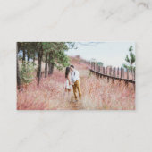 ArtsApp QR Code Burgundy Registry Luxe Calligrafie Informatiekaartje (Achterkant)