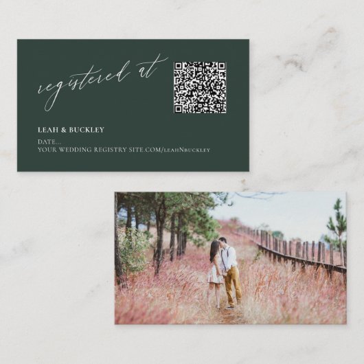 ArtsApp QR Code DIY Kleur Bos Groen Register Informatiekaartje (Voorkant / Achterkant)