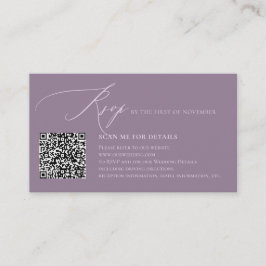 ArtsApp QR-code elegante RSVP Luxe kalligrafie Informatiekaartje