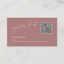 ArtsApp QR-code registratie Dusty Rose Blush Scrip Informatiekaartje
