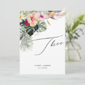 ArtsApp Tropical Paradise Gold Dust Table Drie Kaart (Staand voorkant)