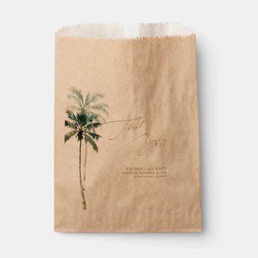 ArtsApp  Tropisch Paradijs Bruiloft Bedankzakje (Voorkant)