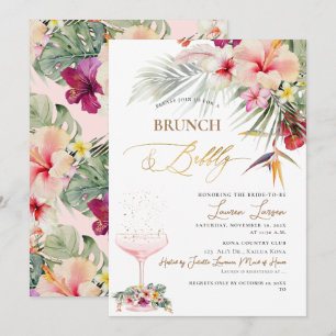 ArtsApp Tropisch Paradijs Nep Goud Brunch+Bubbels Kaart