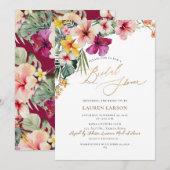 ArtsApp Tropisch Paradise Faux Gold Calligrafie Kaart (Voorkant / Achterkant)