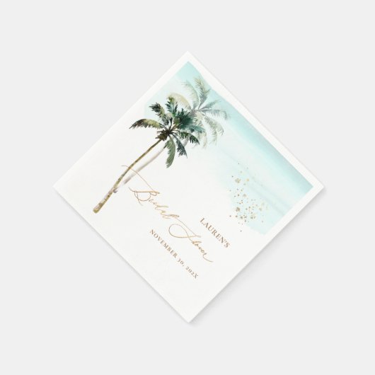 ArtsApp Tropisch Paradise Faux Gold Calligrafie Servet (Hoek)