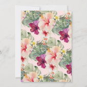 ArtsApp Tropisch Paradise Faux Gold Verloving Kaart (Achterkant)