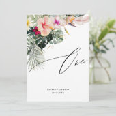 ArtsApp Tropisch Paradise Gold Dust Table One Kaart (Staand voorkant)