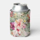 ArtsApp Tropisch Paradise Hibiscus Monstera Blikjeskoeler (Blikje Voorkant)
