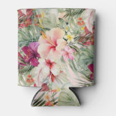 ArtsApp Tropisch Paradise Hibiscus Monstera Blikjeskoeler (Voorkant)