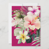 ArtsApp Tropisch Paradise Luau Couples Shower Kaart (Achterkant)