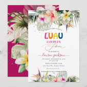 ArtsApp Tropisch Paradise Luau Couples Shower Kaart (Voorkant / Achterkant)
