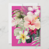 ArtsApp Tropisch Paradise Vrijgezellenfeest Kaart (Achterkant)