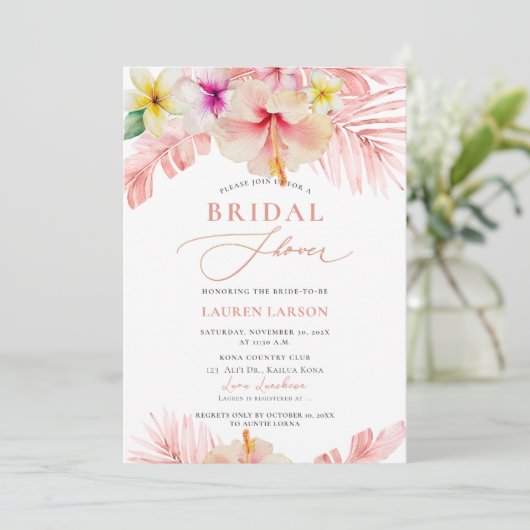 ArtsApp Tropisch Paradise Vrijgezellenfeest Kaart (Staand voorkant)