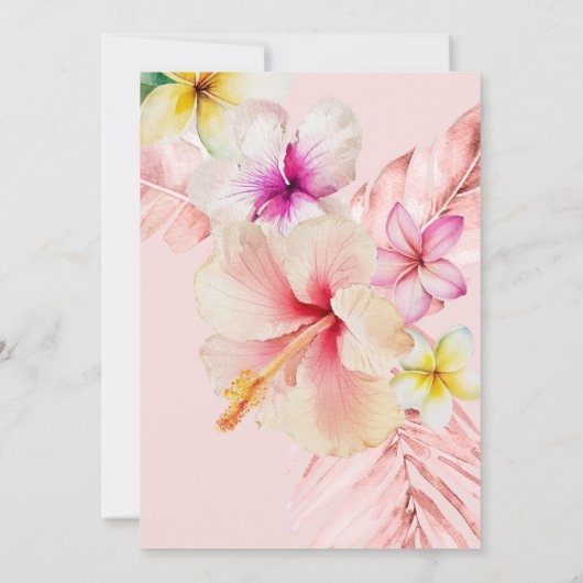 ArtsApp Tropisch Paradise Vrijgezellenfeest Kaart (Achterkant)