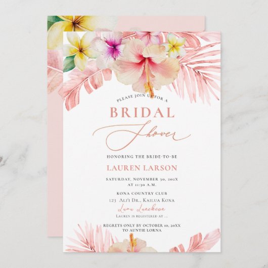 ArtsApp Tropisch Paradise Vrijgezellenfeest Kaart (Voorkant / Achterkant)