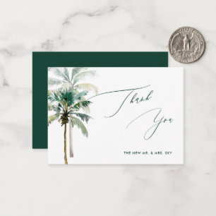 ArtsApp Tropische Luxe Calligraphy Bedankt Notitiekaartje