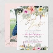 ArtsApp Tropische Paradise Graduation Party Kaart (Voorkant / Achterkant)