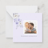 ArtsApp Waterverf Paarse Rozen DIY Behuizing Notitiekaartje (Achterkant)