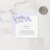 ArtsApp Waterverf Paarse Rozen DIY Behuizing Notitiekaartje (Voorkant / Achterkant in situ)