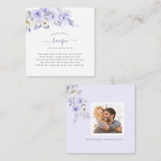 ArtsApp Waterverf Paarse Rozen DIY Behuizing Notitiekaartje (Voorkant / Achterkant)