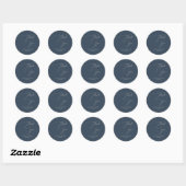 ArtsApp Zilver Calligraphy Bedankt Doe-het-zelf Kl Ronde Sticker (Vel)
