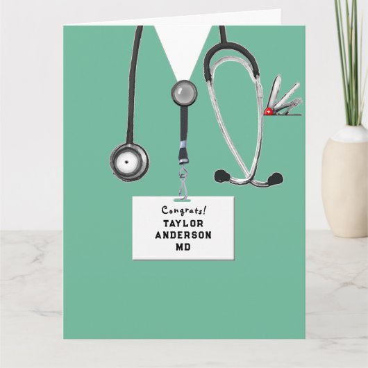 Artsdiploma Medicijnen Afstuderen Kaart (Voorkant)