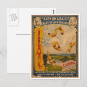 Artsen Barnum en Bailey 1896 Briefkaart (Voorkant / Achterkant)