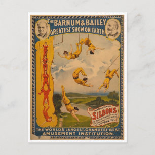 Artsen Barnum en Bailey 1896 Briefkaart