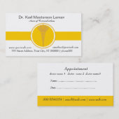 Artsen Benoeming Golden Caduceus Afsprakenkaartje (Voorkant / Achterkant)