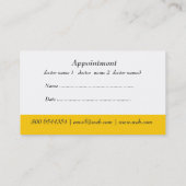 Artsen Benoeming Golden Caduceus Afsprakenkaartje (Achterkant)