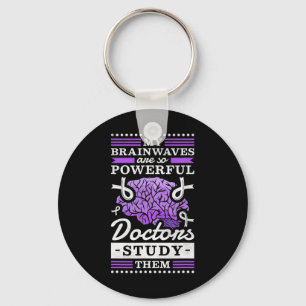 Artsen bestuderen mijn krachtige hersengolven sleutelhanger