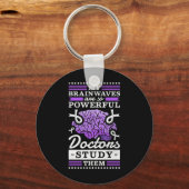Artsen bestuderen mijn krachtige hersengolven sleutelhanger (Voorkant)